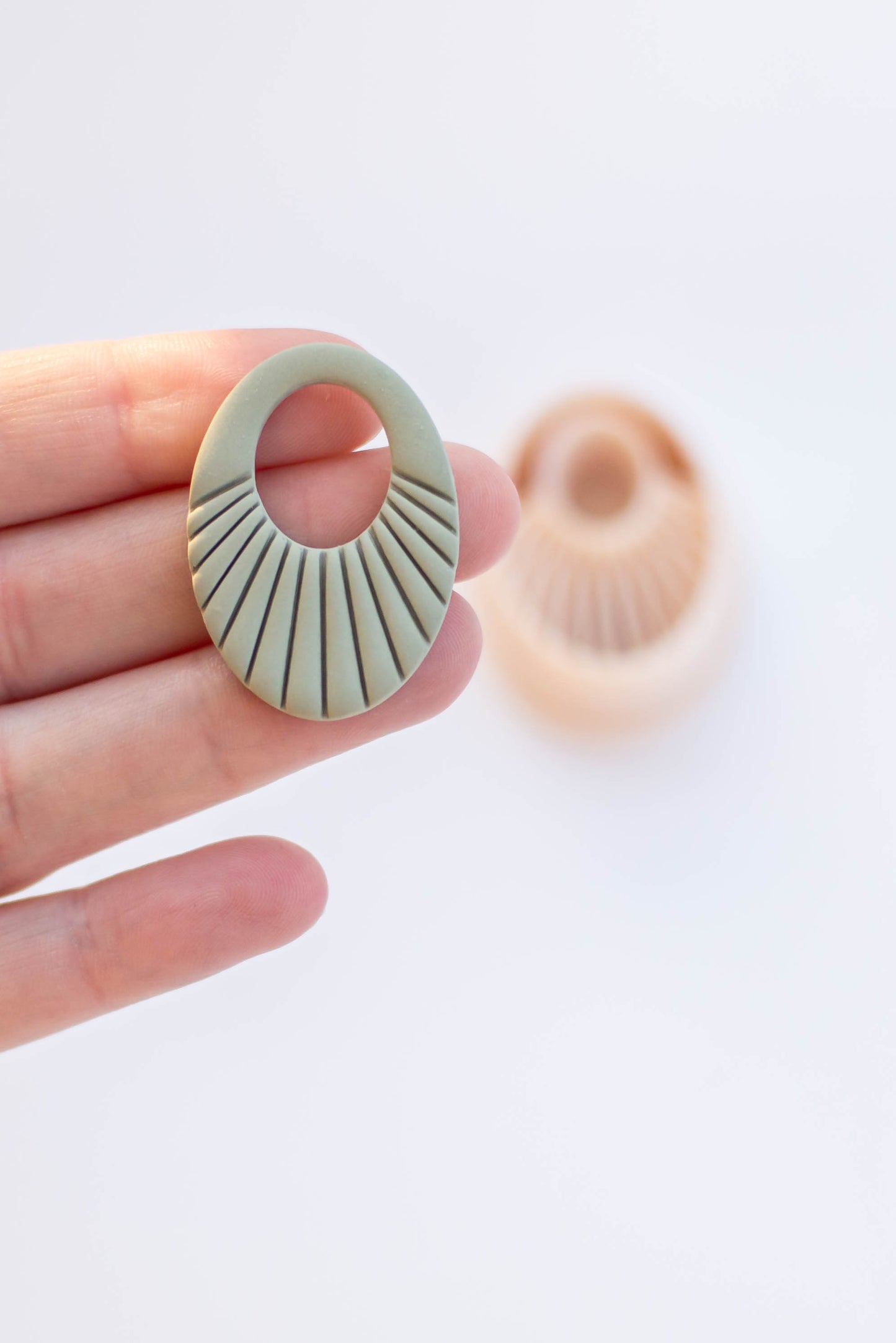 Lined Oval Clay Cutter