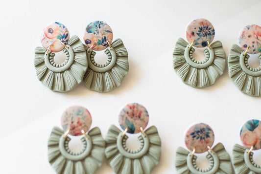 Clay "Macrame" Earrings