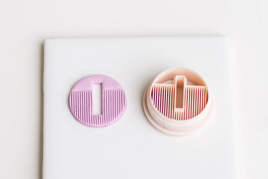 Lined Circle with Center Cutout