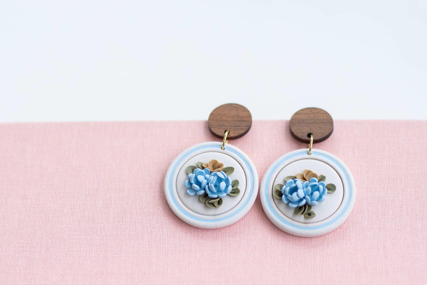 Summer Floral Clay Earrings