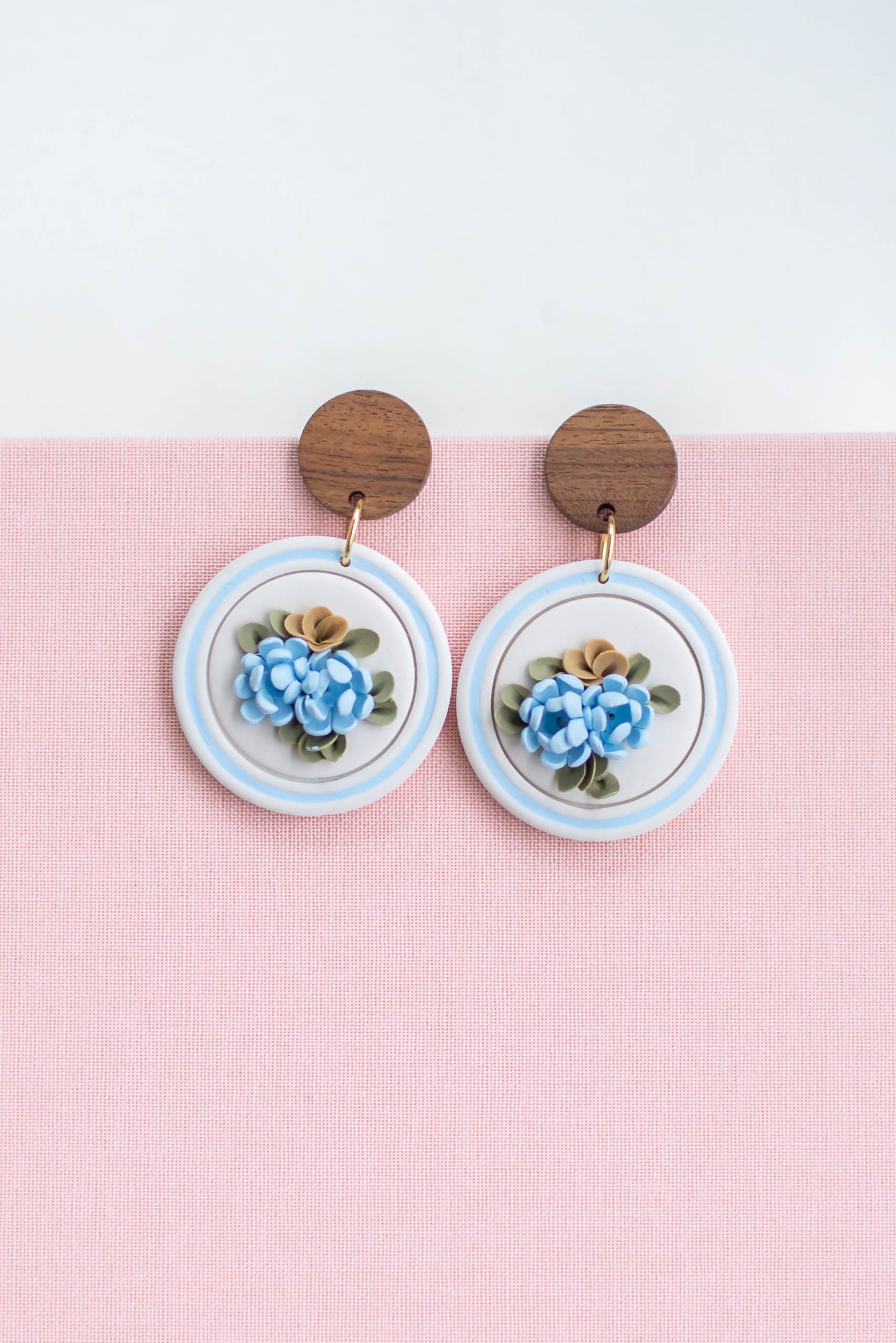 Summer Floral Clay Earrings