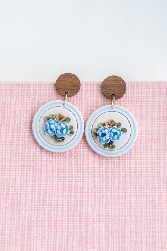 Summer Floral Clay Earrings