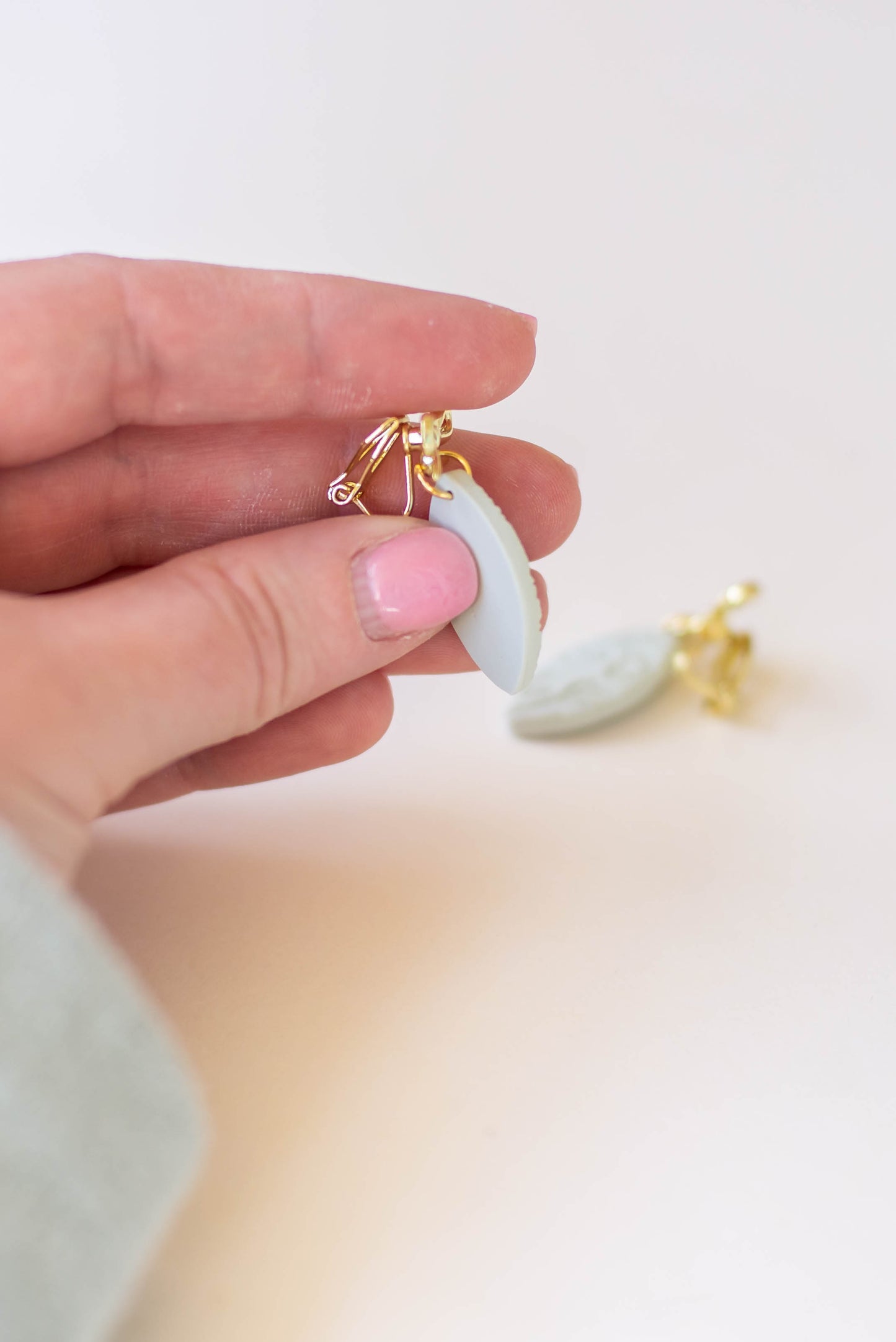 Handmade Bow and Floral CLIP-ON Earrings