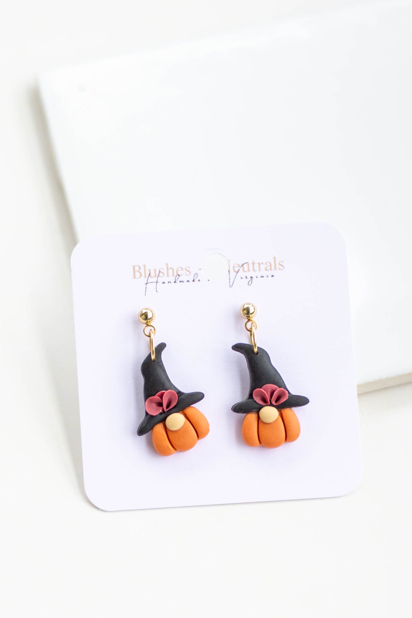 Adorable Pumpkin Gnome Earrings