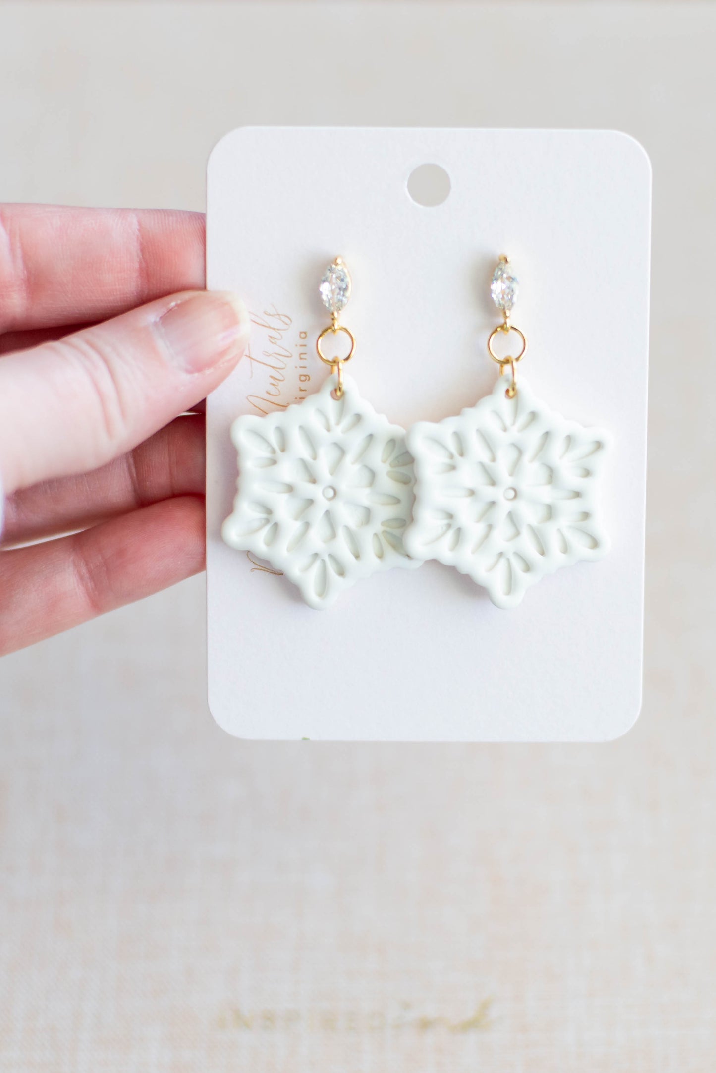 Handmade Snowflake Earrings