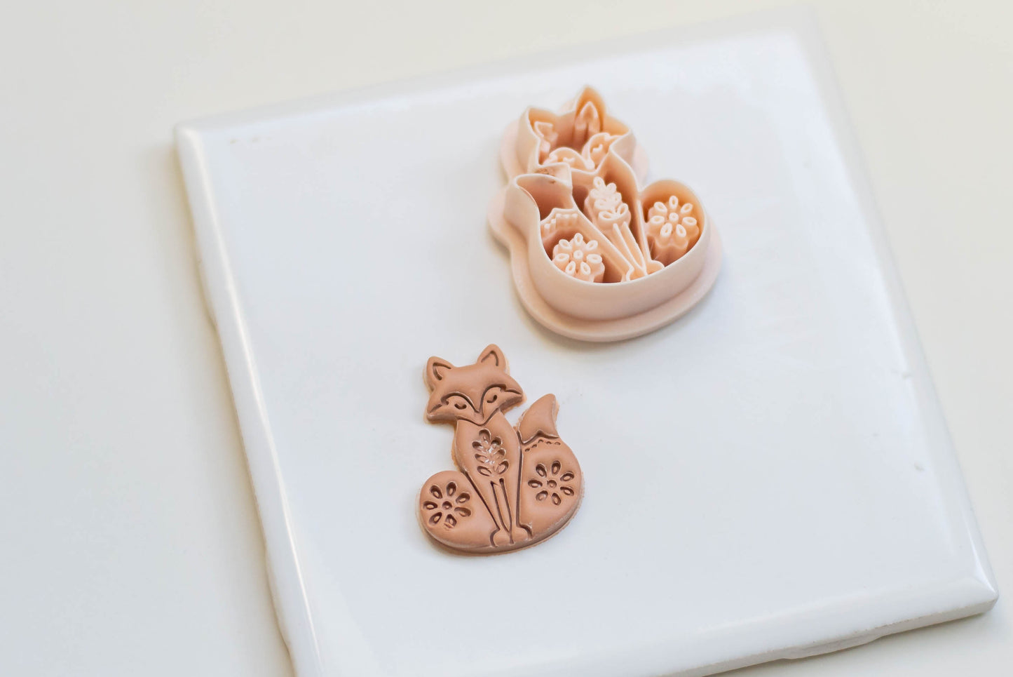 Folk Art Fox Clay Cutter