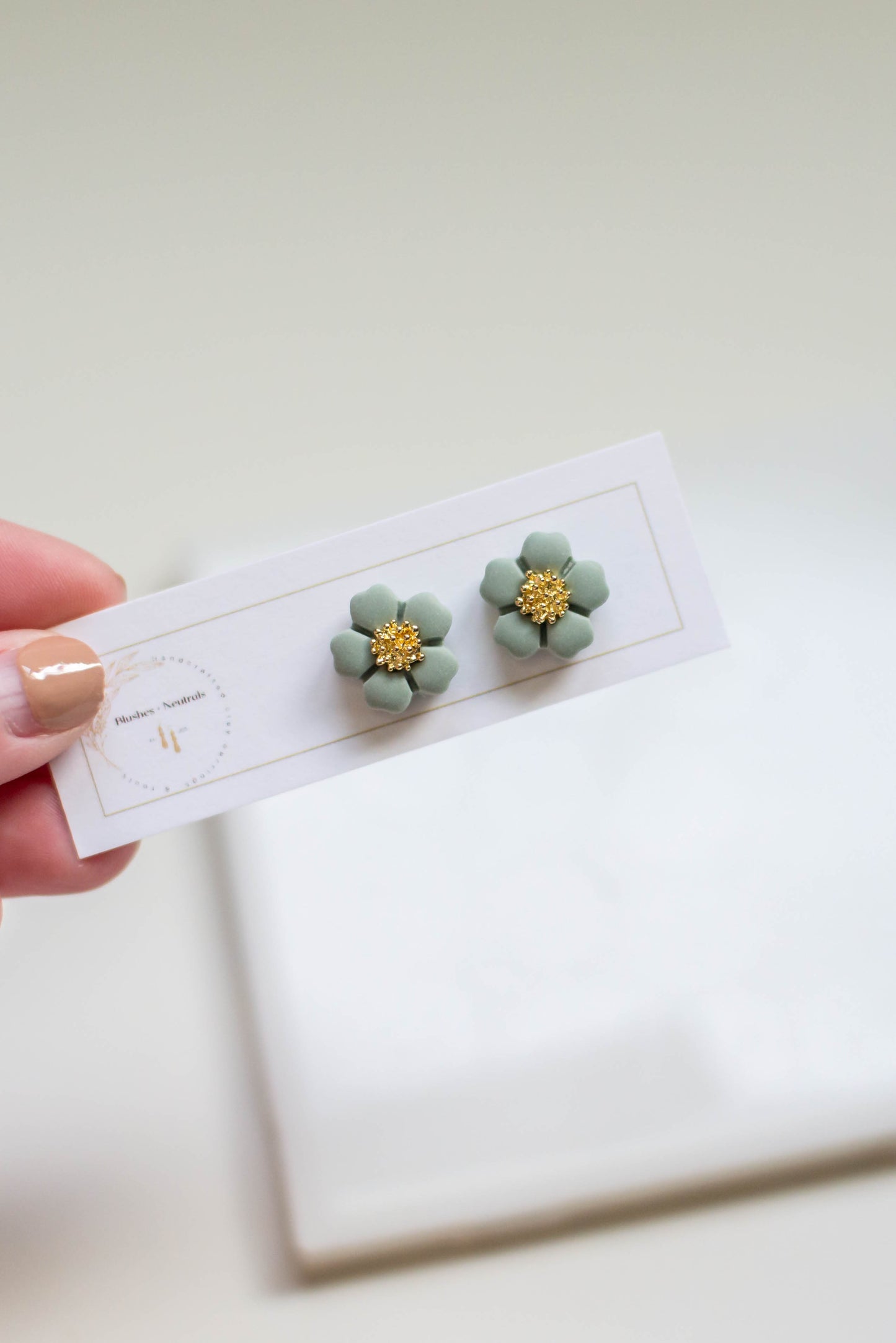 Flower Stud Earrings | 18K Gold Plated | Nickel Free