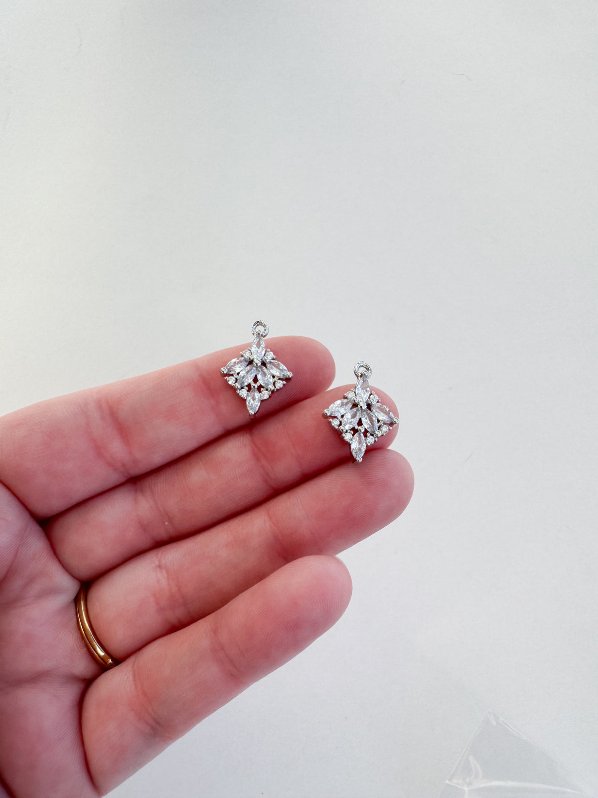 Silver Multi Gem Charm- Includes 2 pieces
