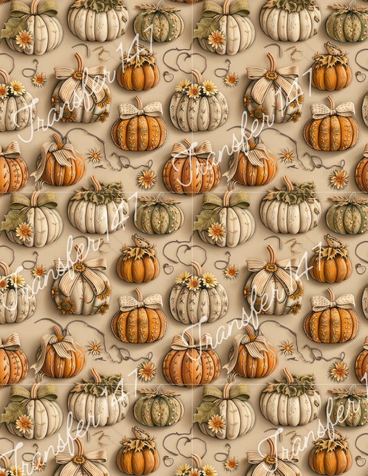 TP147 Pumpkin Transfer Paper