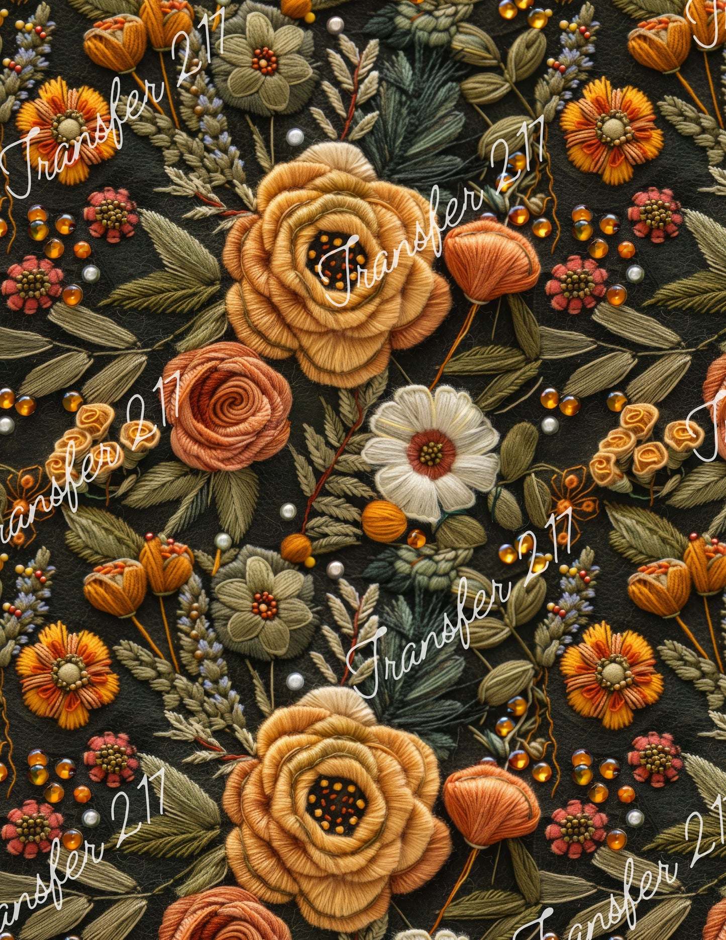 TP217 Embroidered Look Transfer Paper