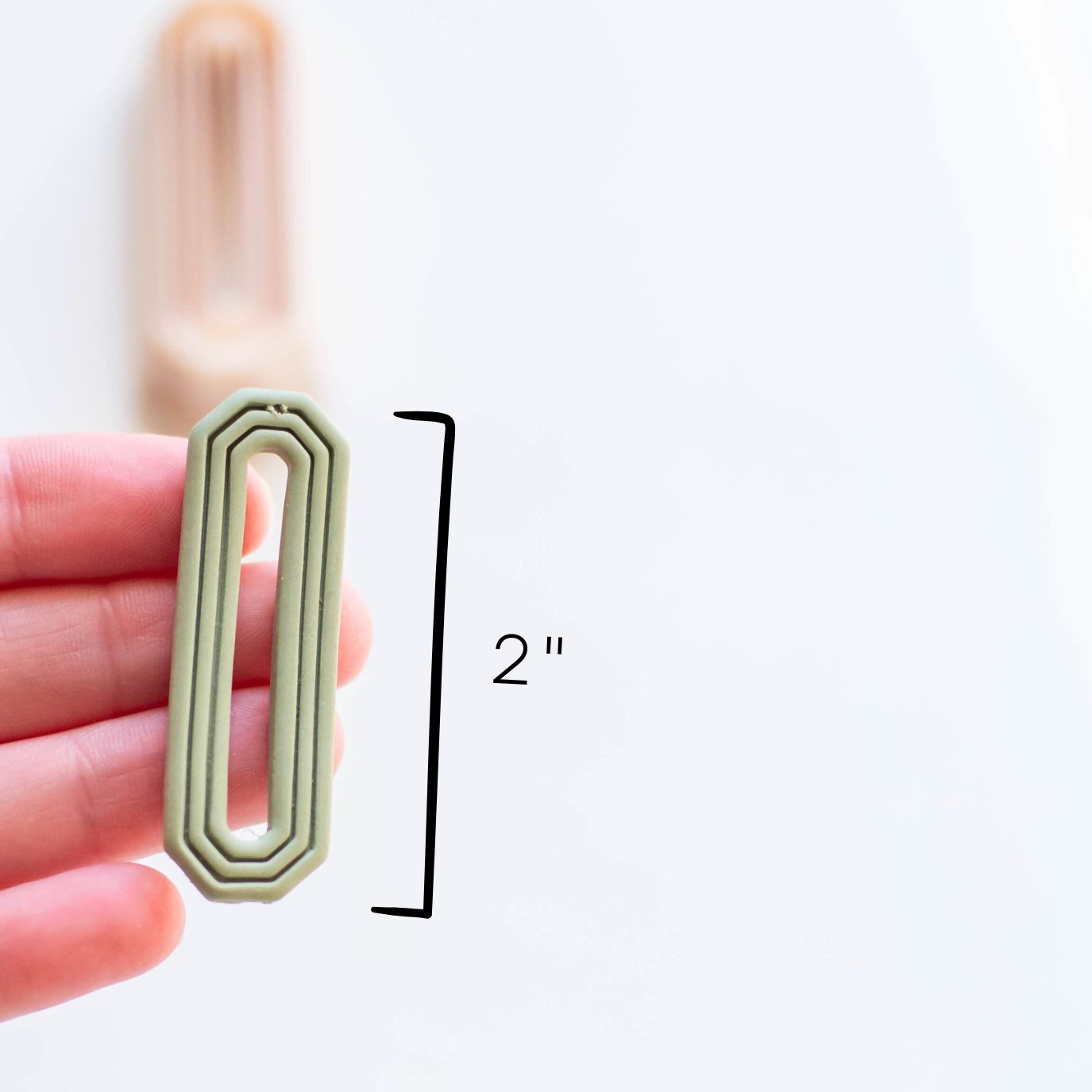 Long Skinny Oval Cutter for Clay