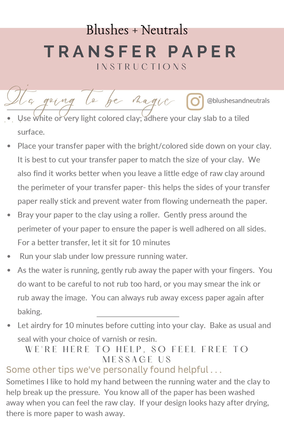 TP216 Fall floral transfer paper