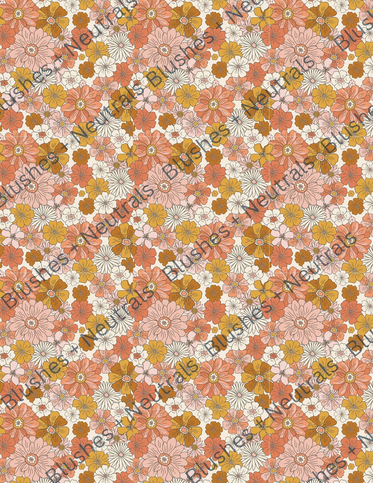 TP55- Vintage Floral Transfer