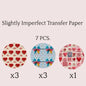 Valentine Slightly Imperfect Transfer Sheet 7 PCS