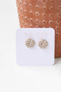 Neutral Knot Stud Earrings