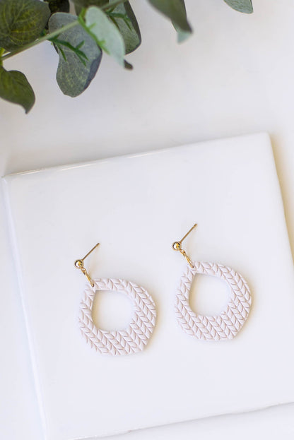 Statement Teardrop Clay Earrings