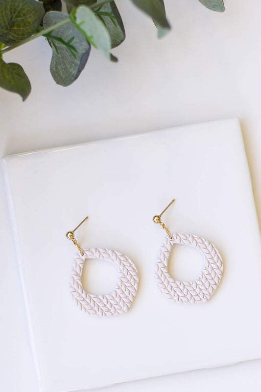 Statement Teardrop Clay Earrings