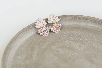 Floral Polymer Clay Studs