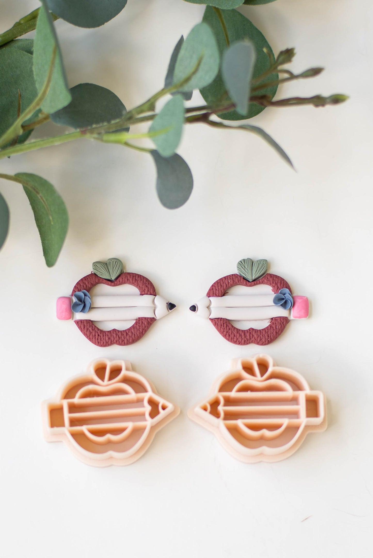 Apple Pencil Clay Cutters- Mirror Image