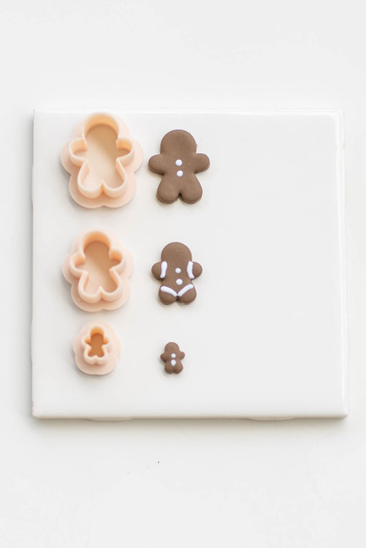 Gingerbread Man Clay Cutter- 3 Sizes