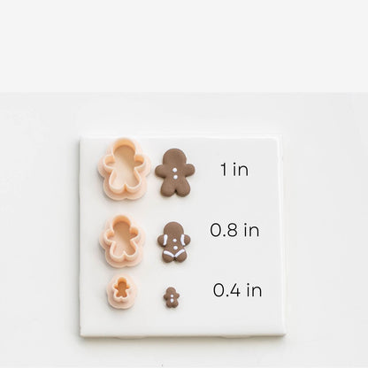 Gingerbread Man Clay Cutter- 3 Sizes