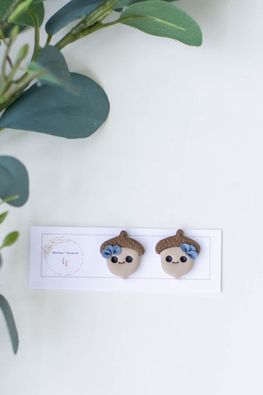 Happy Acorn Studs