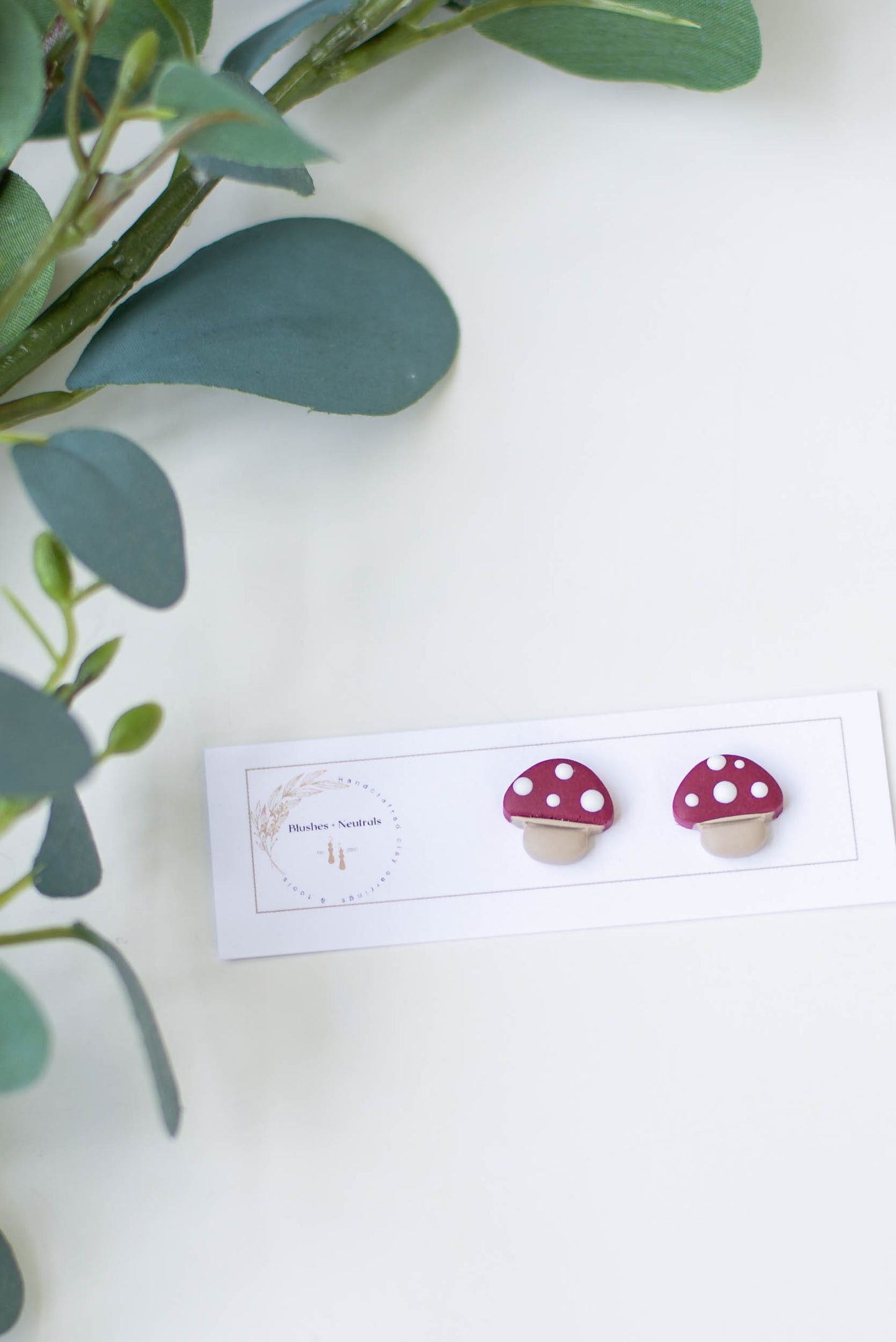 Mushroom Stud Earrings