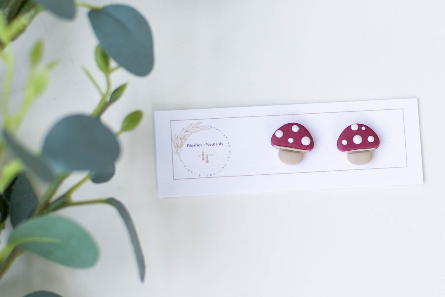 Mushroom Stud Earrings