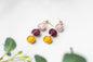 Jewel Tone Pumpkin Stack Earrings