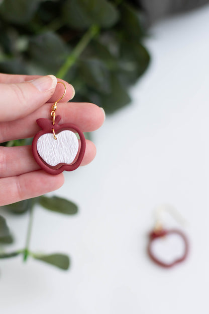 Apple Cut Out Earrings