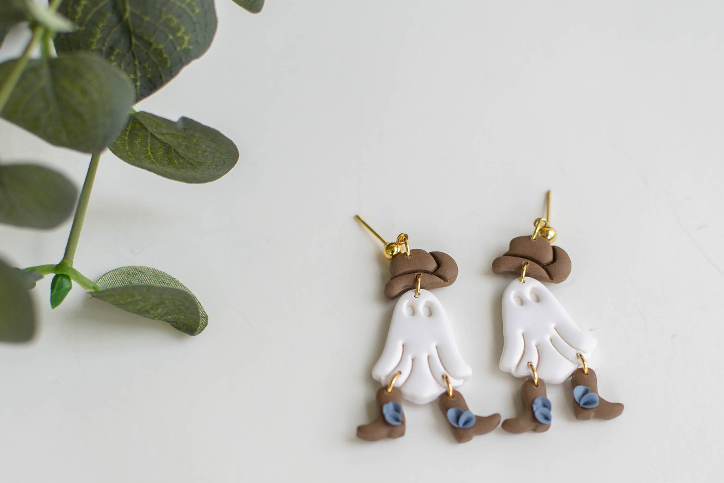 Ghost Cowboy Earrings