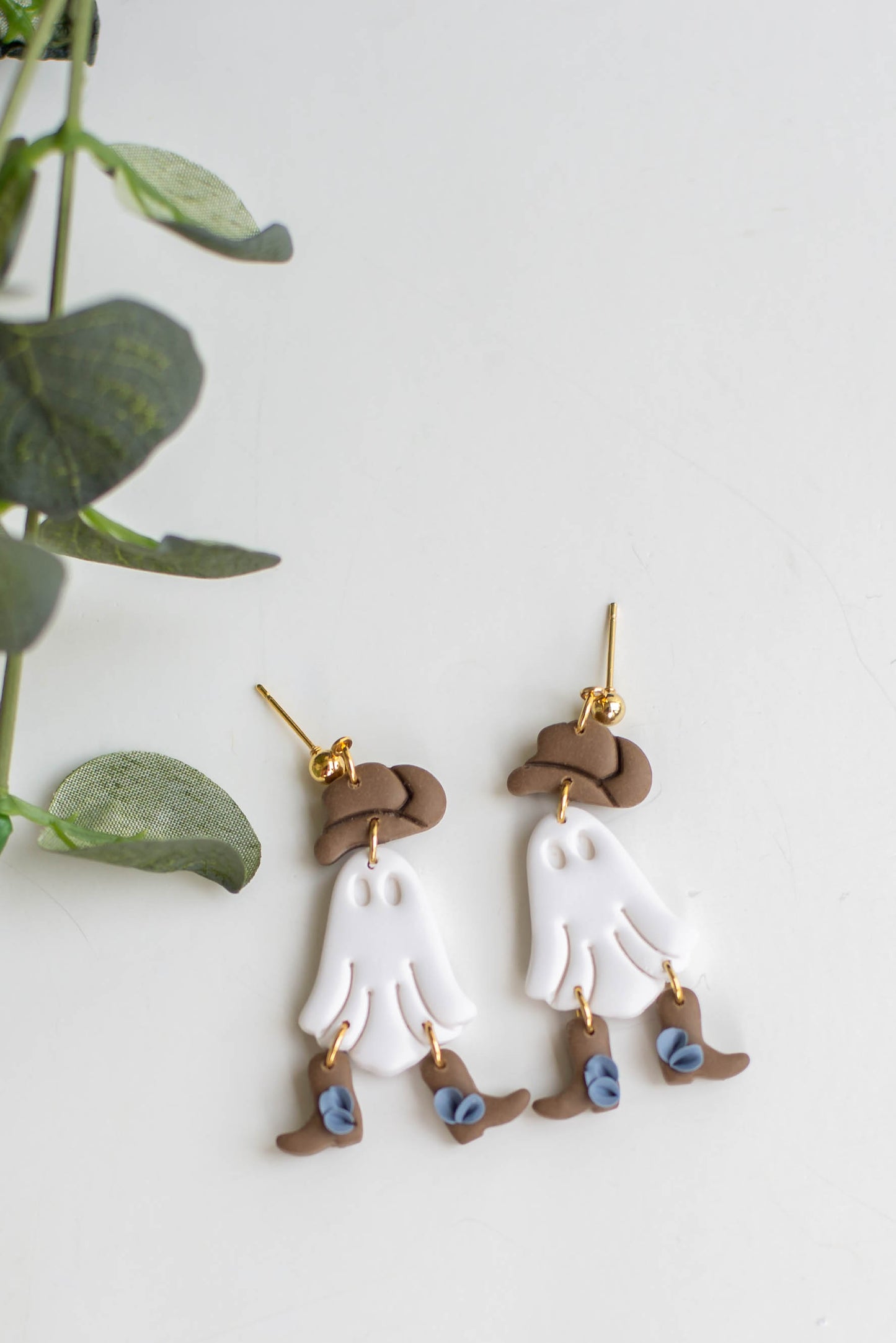 Ghost Cowboy Earrings