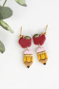 Apple Pencil Clay Earrings