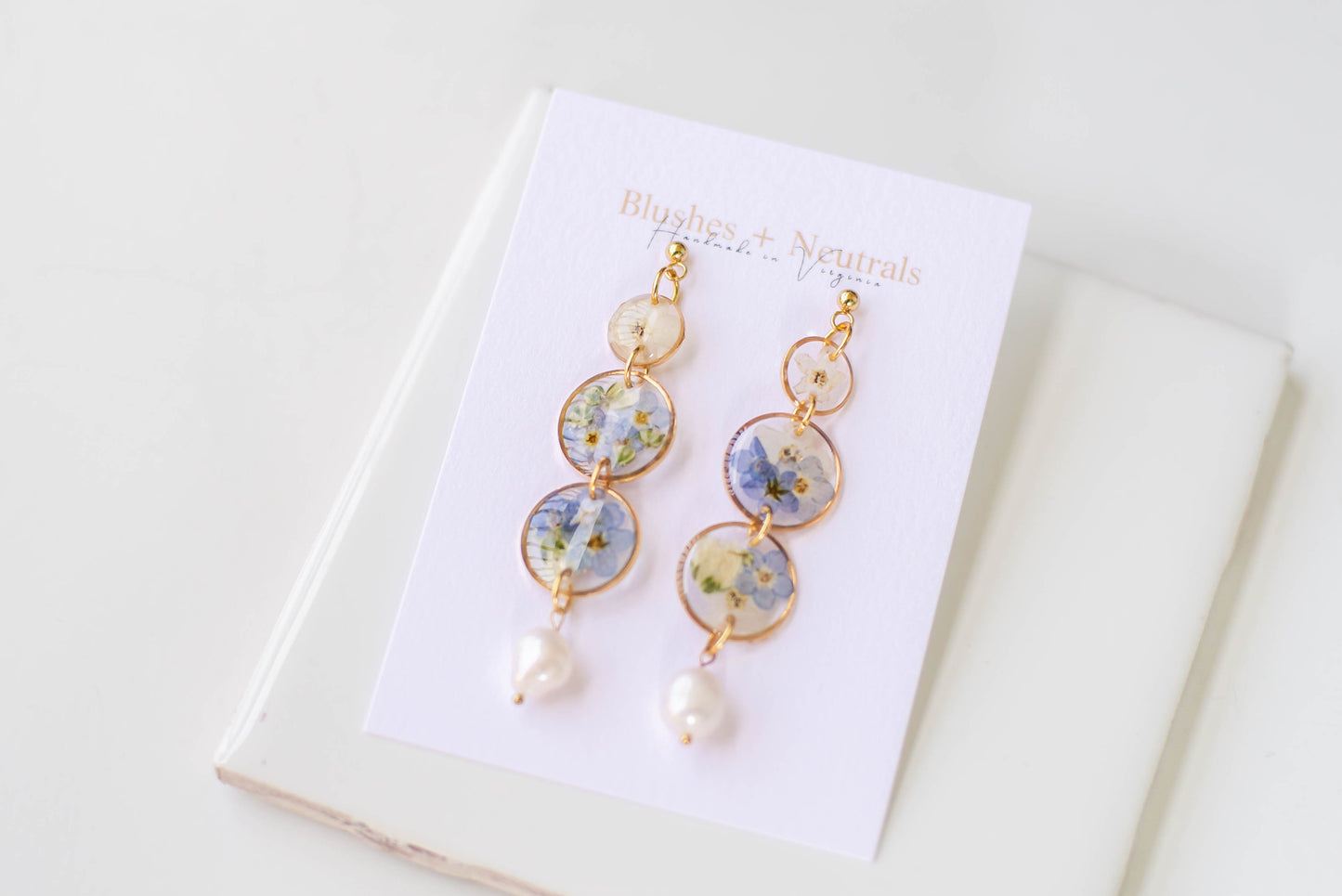 Gold Plated Forget Me Not Earrings