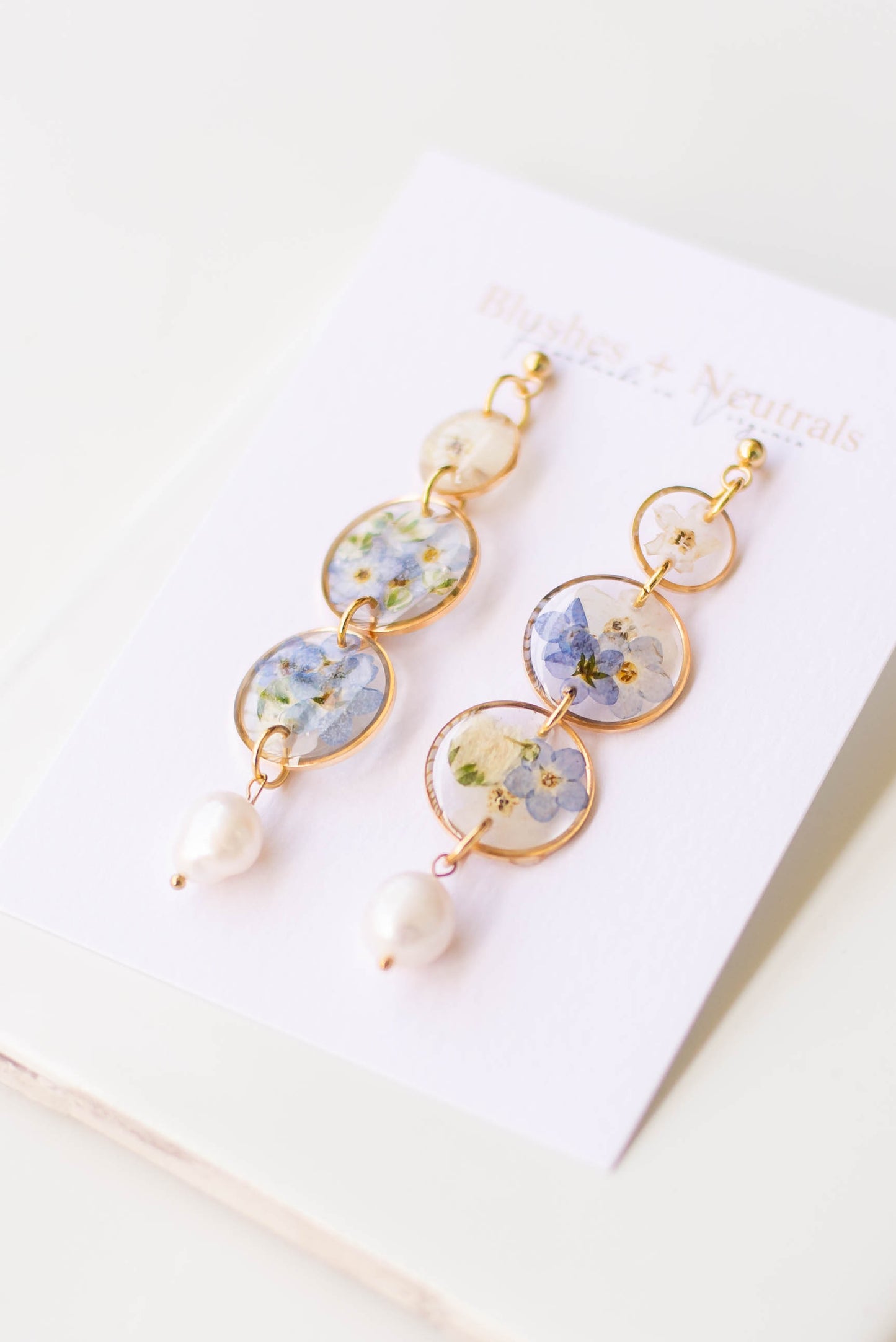 Gold Plated Forget Me Not Earrings