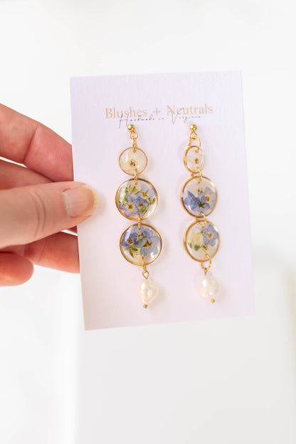 Gold Plated Forget Me Not Earrings