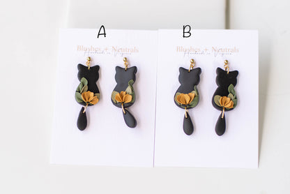 Black Cat Earrings