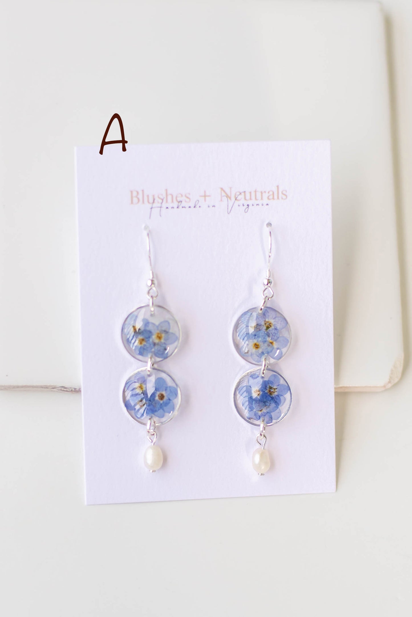 Silver Forget Me Not Earrings