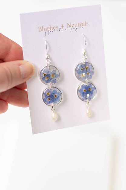 Silver Forget Me Not Earrings