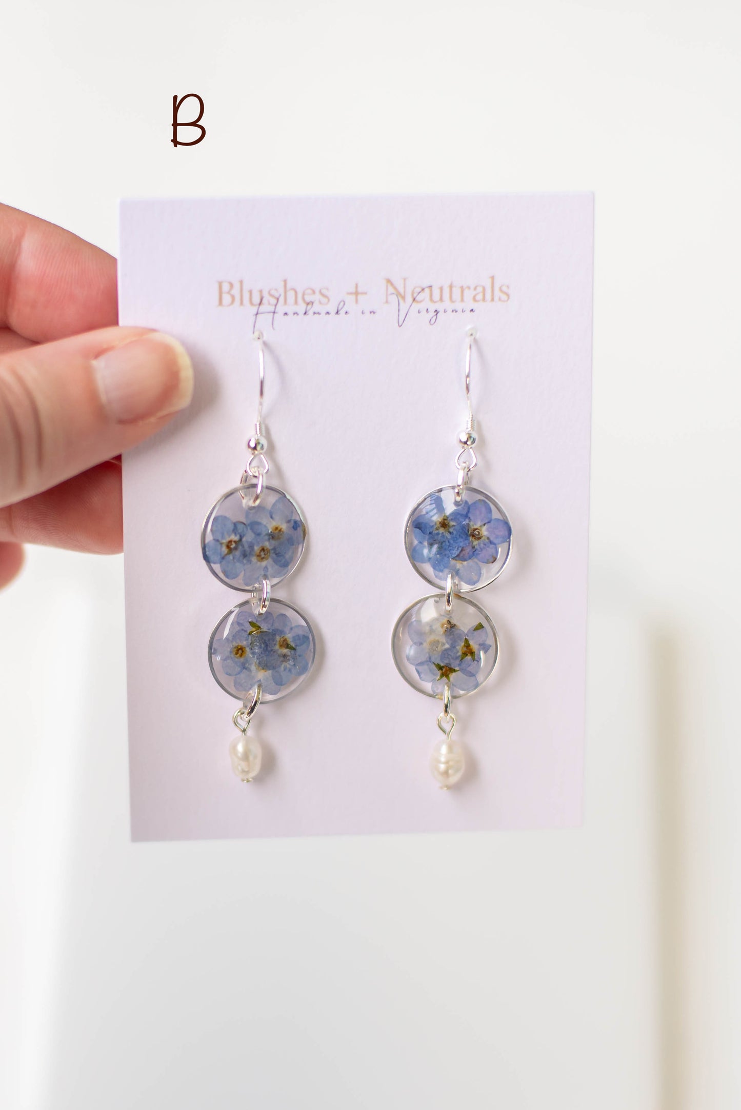 Silver Forget Me Not Earrings