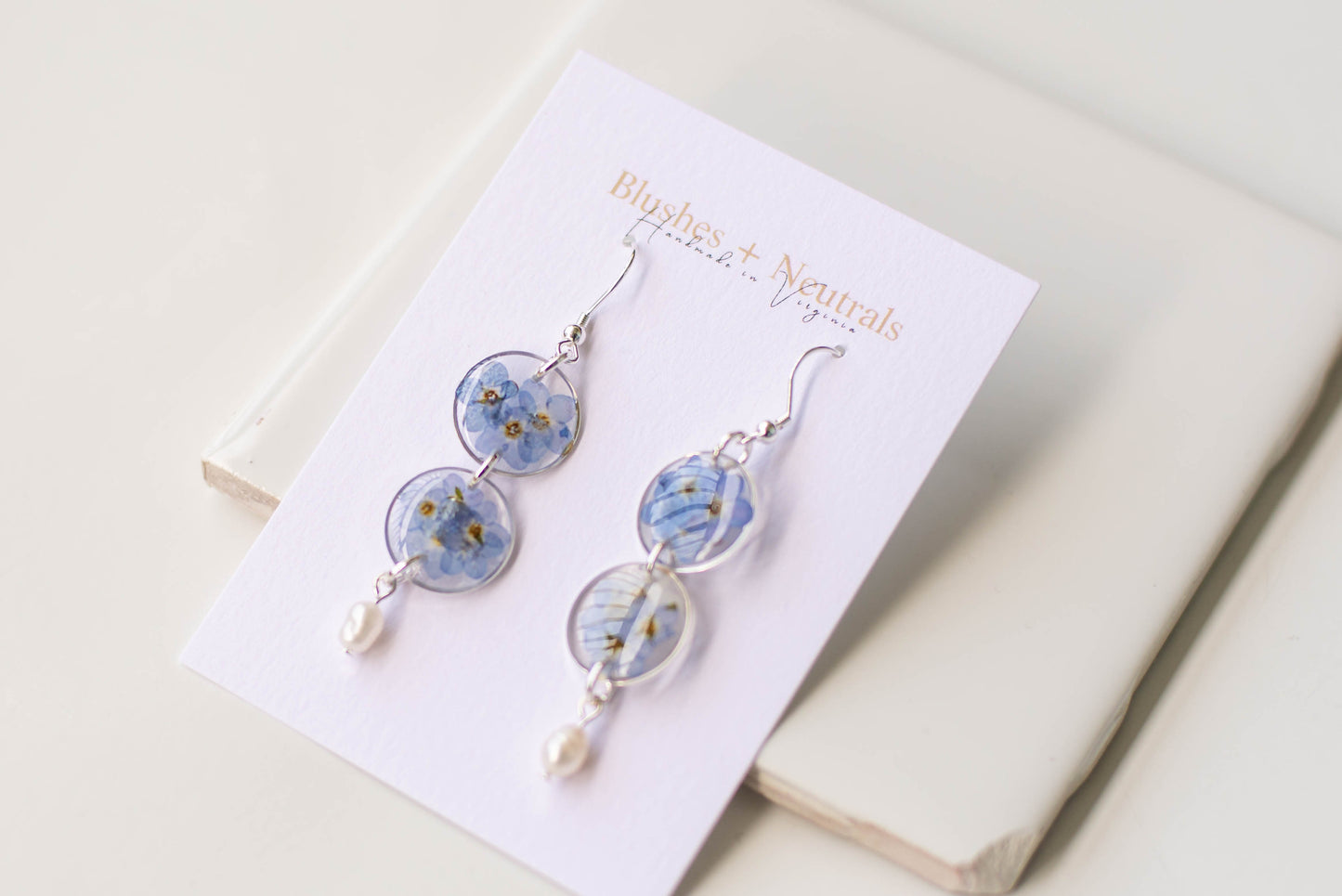 Silver Forget Me Not Earrings