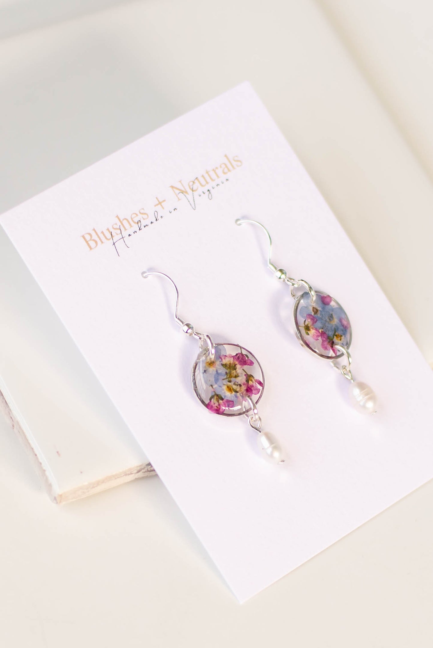 Pressed Flower Earrings