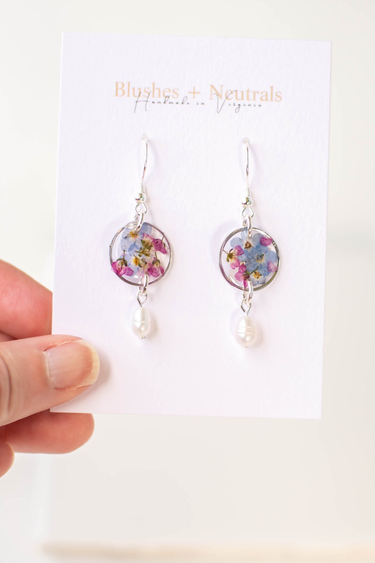 Pressed Flower Earrings