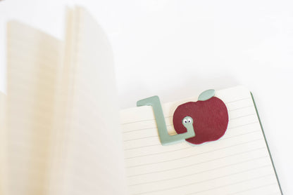 Apple and Caterpillar Bookmark CUTTER