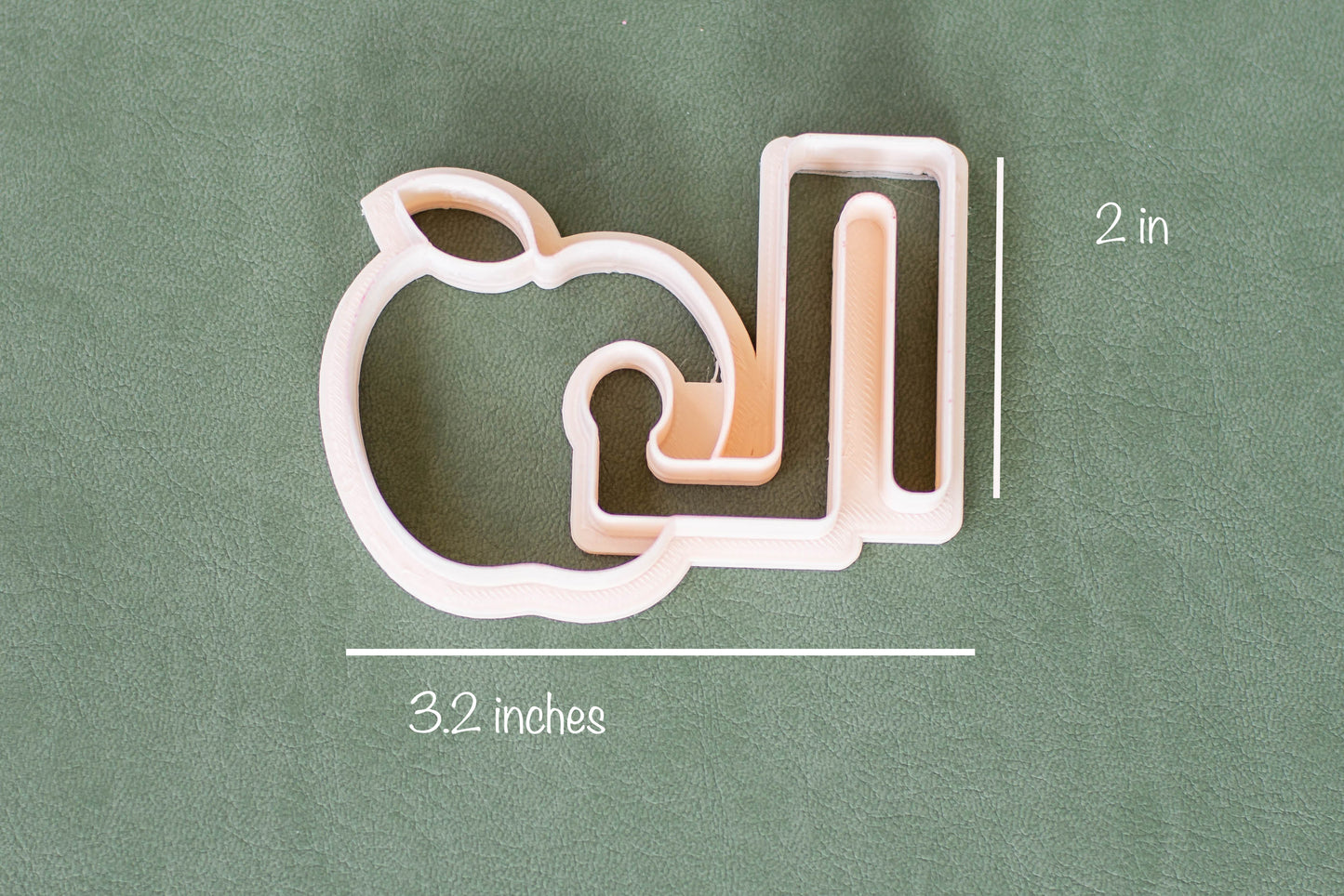 Apple and Caterpillar Bookmark CUTTER