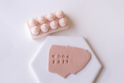 Symbol Stamp Set for Polymer Clay