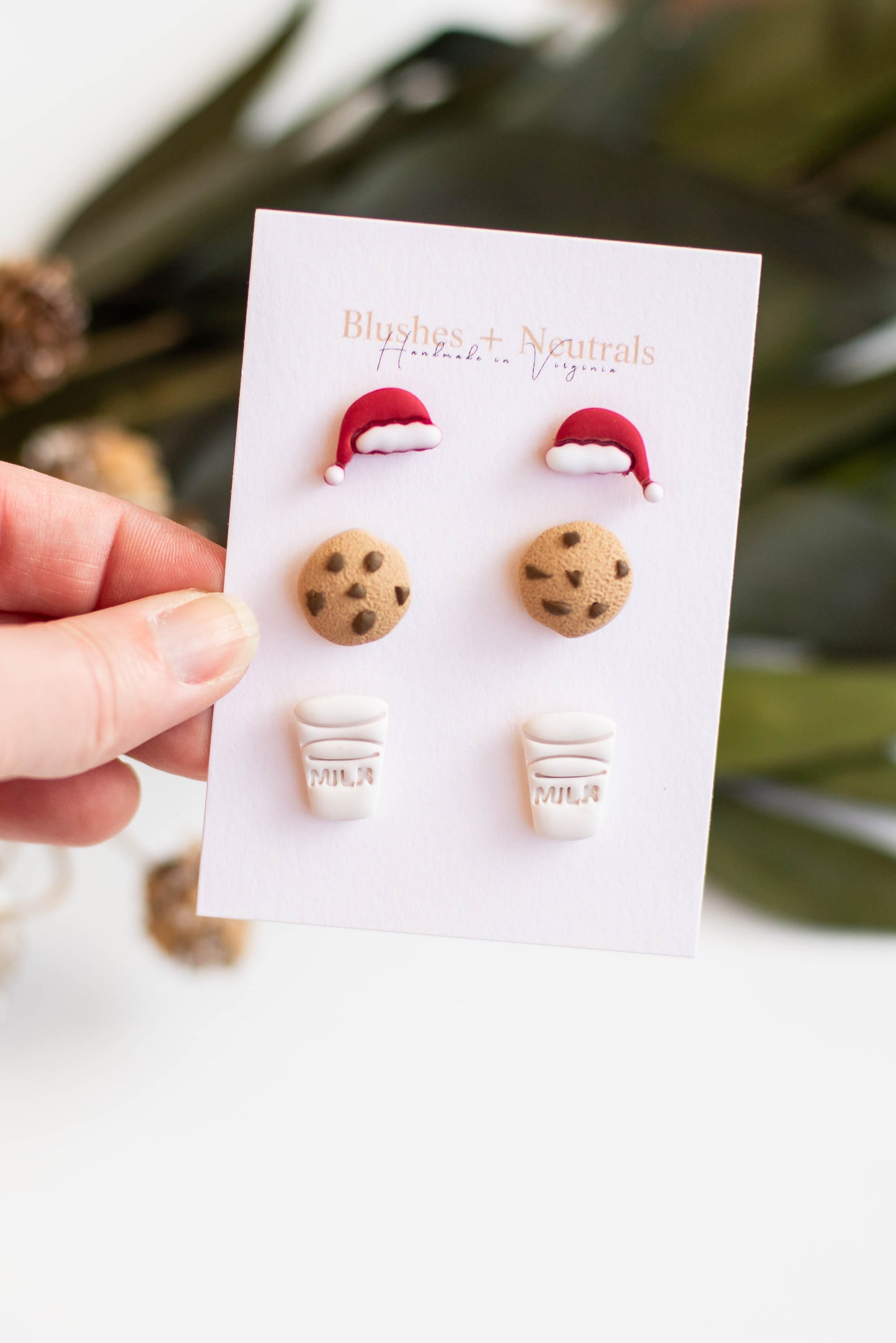 Set of 3 Christmas Stud Earrings