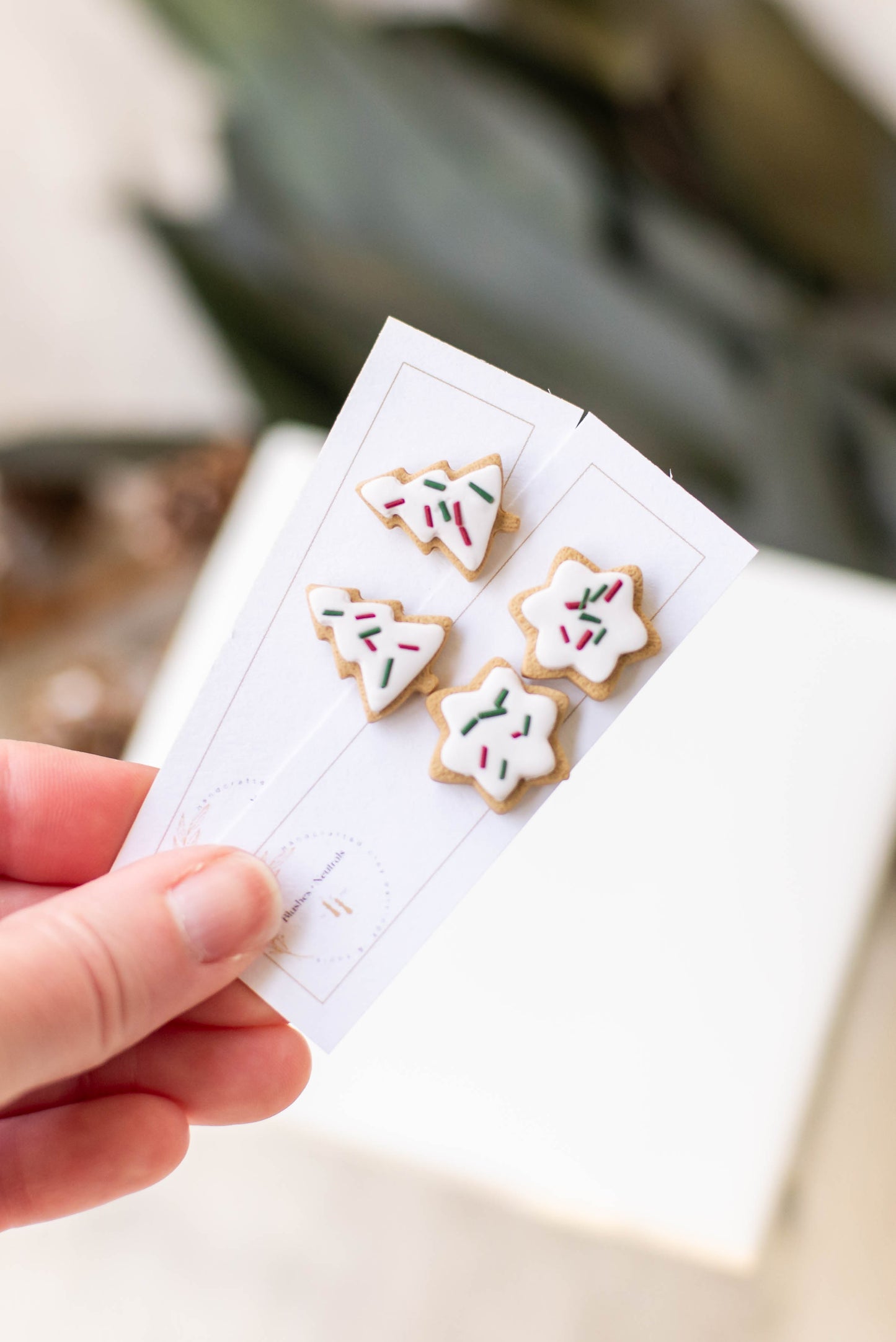 Christmas Cookie Stud Earrings