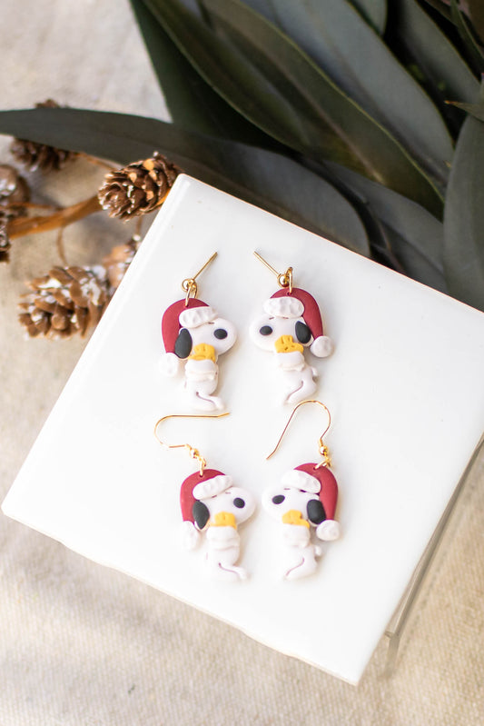 Christmas Dog Earrings