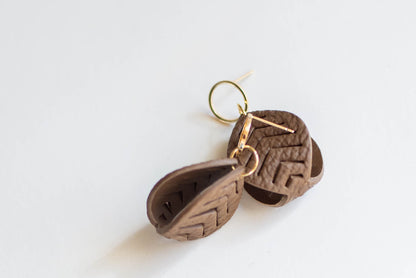 Leather Dupe CLAY Earrings